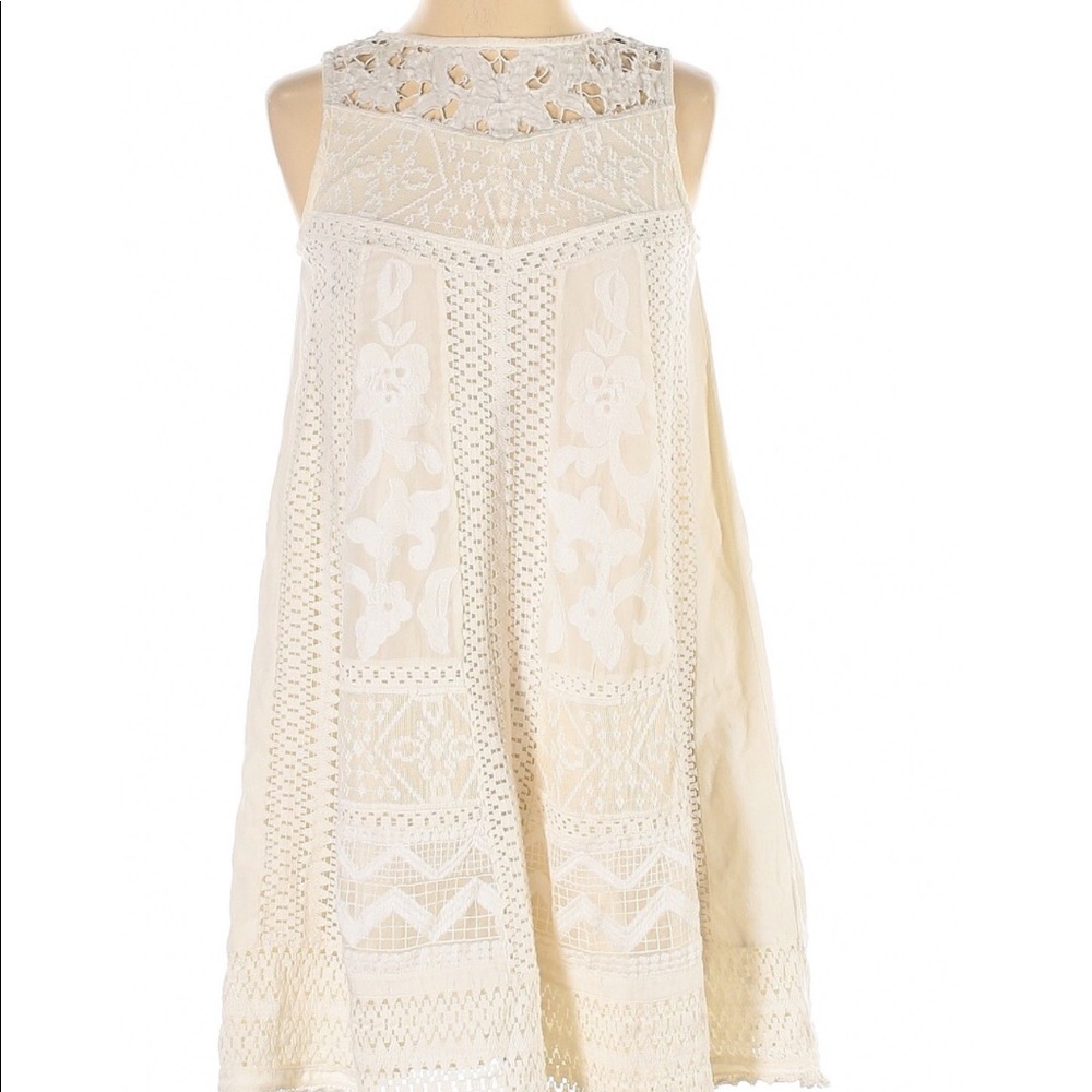 Cream Anthropologie Dress